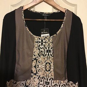 Scoop Neck Dress with 3/4 Sleeves (Size: 16/18)